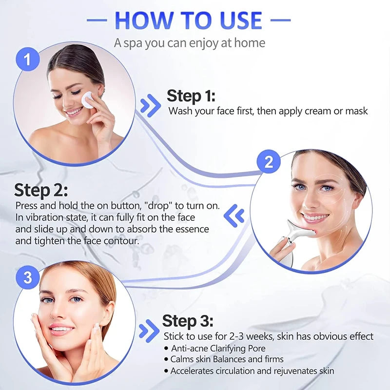 7-Color LED Photon Neck & Face Lifting Device