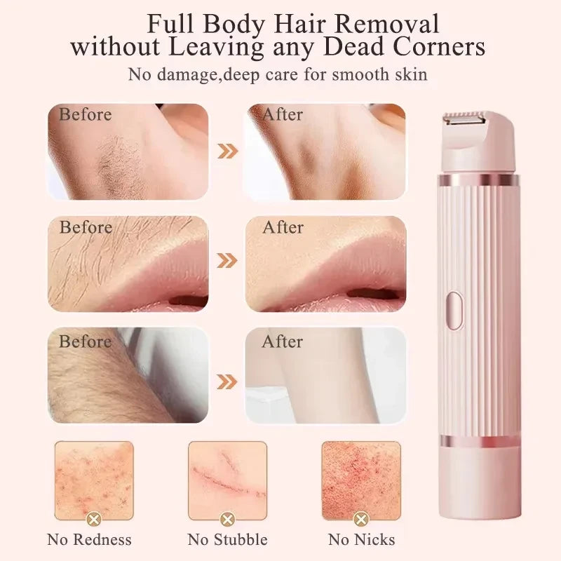 2-in-1 Waterproof Electric Bikini Trimmer