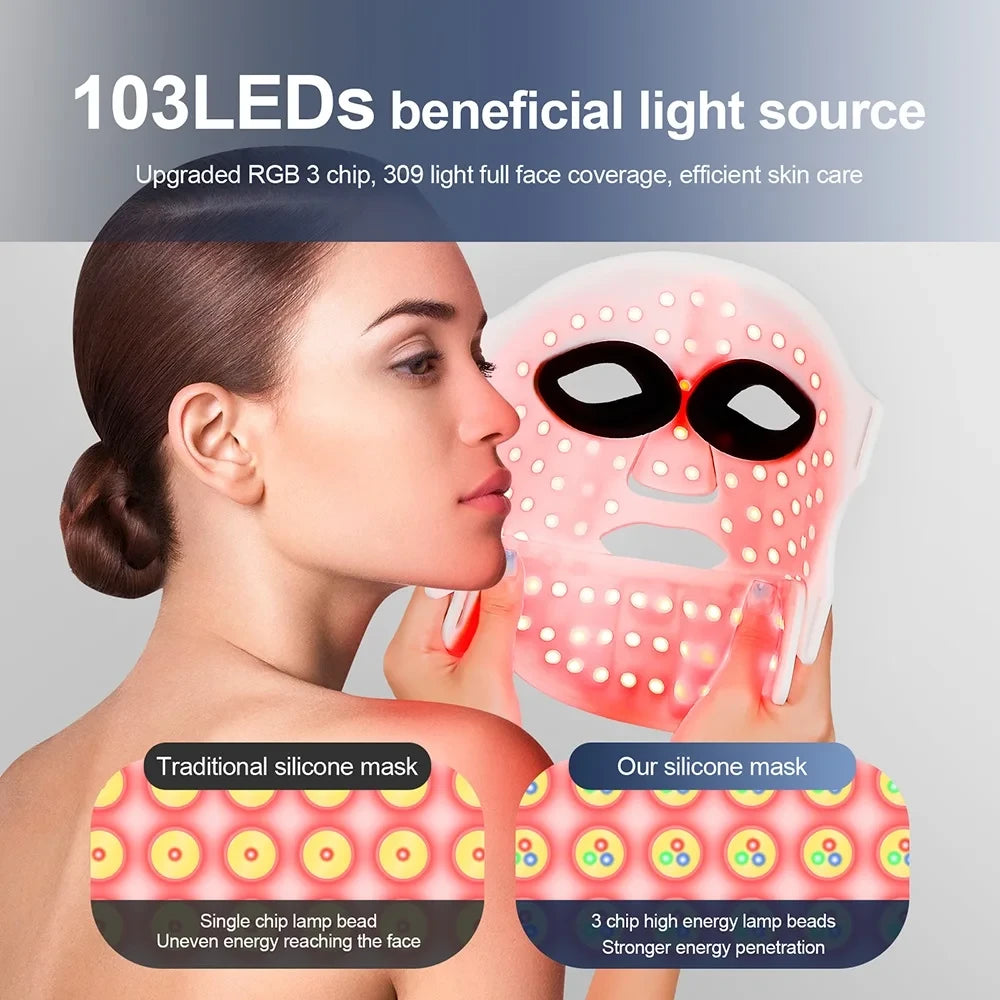 LED Light Therapy Face & Neck Mask