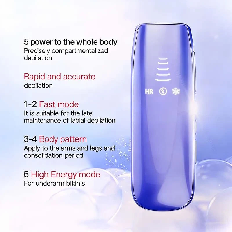 Painless IPL Ice Cooling Hair Removal Device
