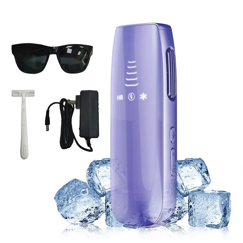 Painless IPL Ice Cooling Hair Removal Device