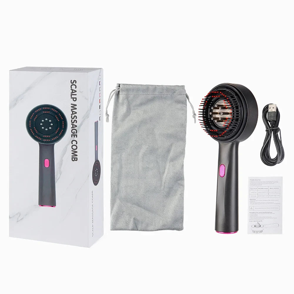 3-in-1 Red Light Scalp Massager & Hair Growth Comb