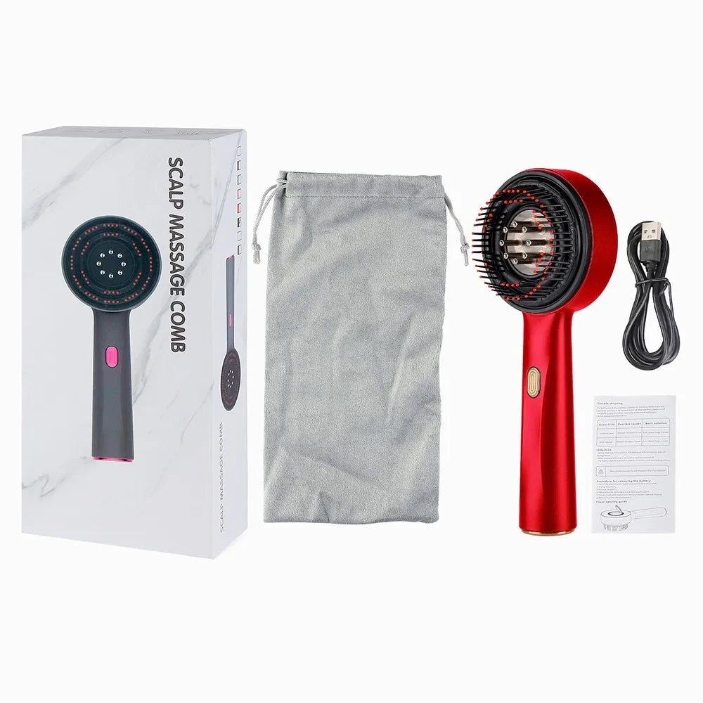 3-in-1 Red Light Scalp Massager & Hair Growth Comb