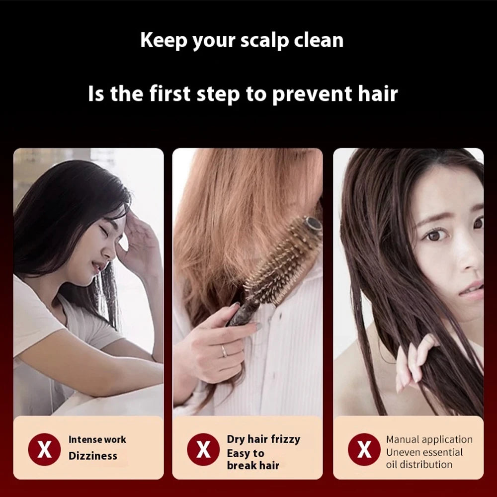 3-in-1 Red Light Scalp Massager & Hair Growth Comb
