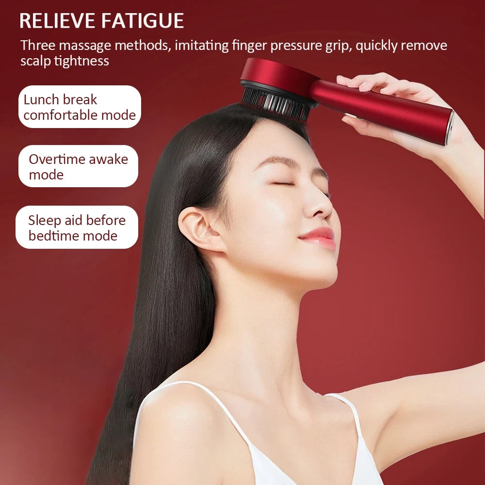 3-in-1 Red Light Scalp Massager & Hair Growth Comb