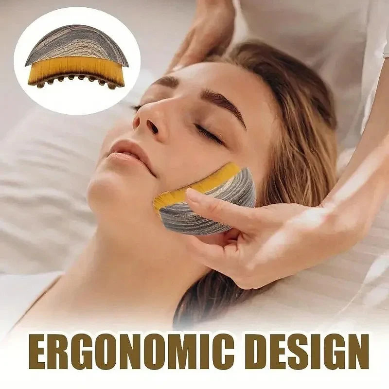Lymphatic Contour Face Brush | Sculpting & Drainage Massage Tool