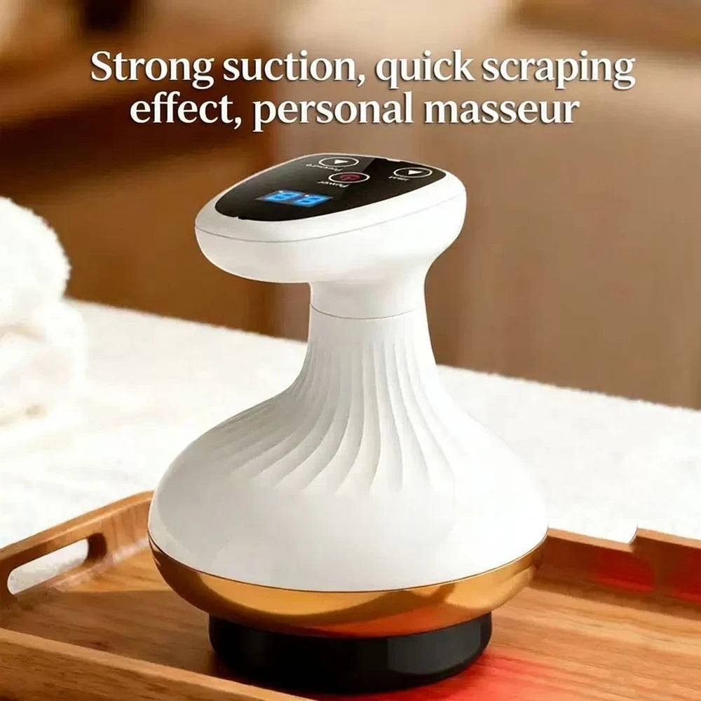Heated Electric Cupping Massager with LED Light Therapy