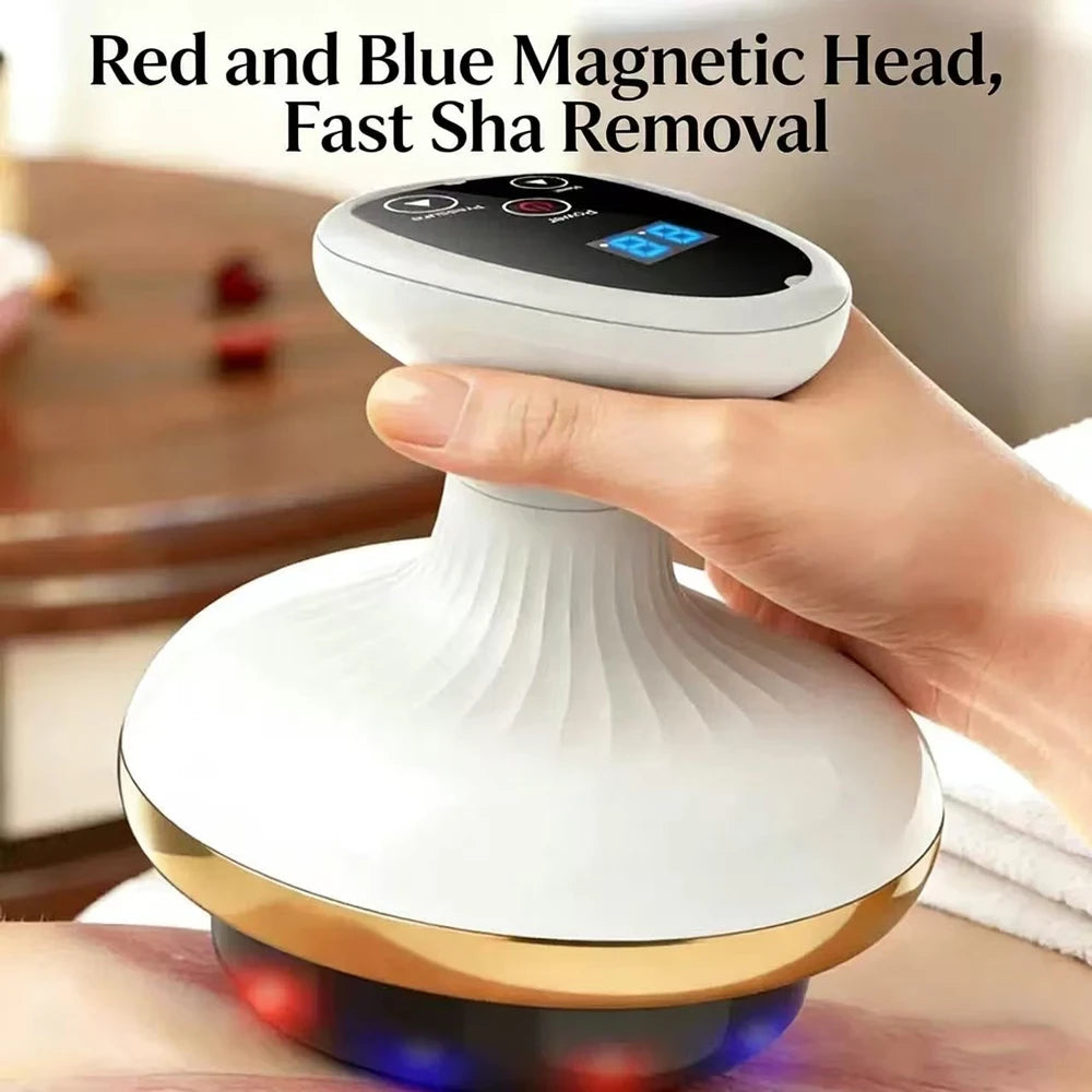 Heated Electric Cupping Massager with LED Light Therapy