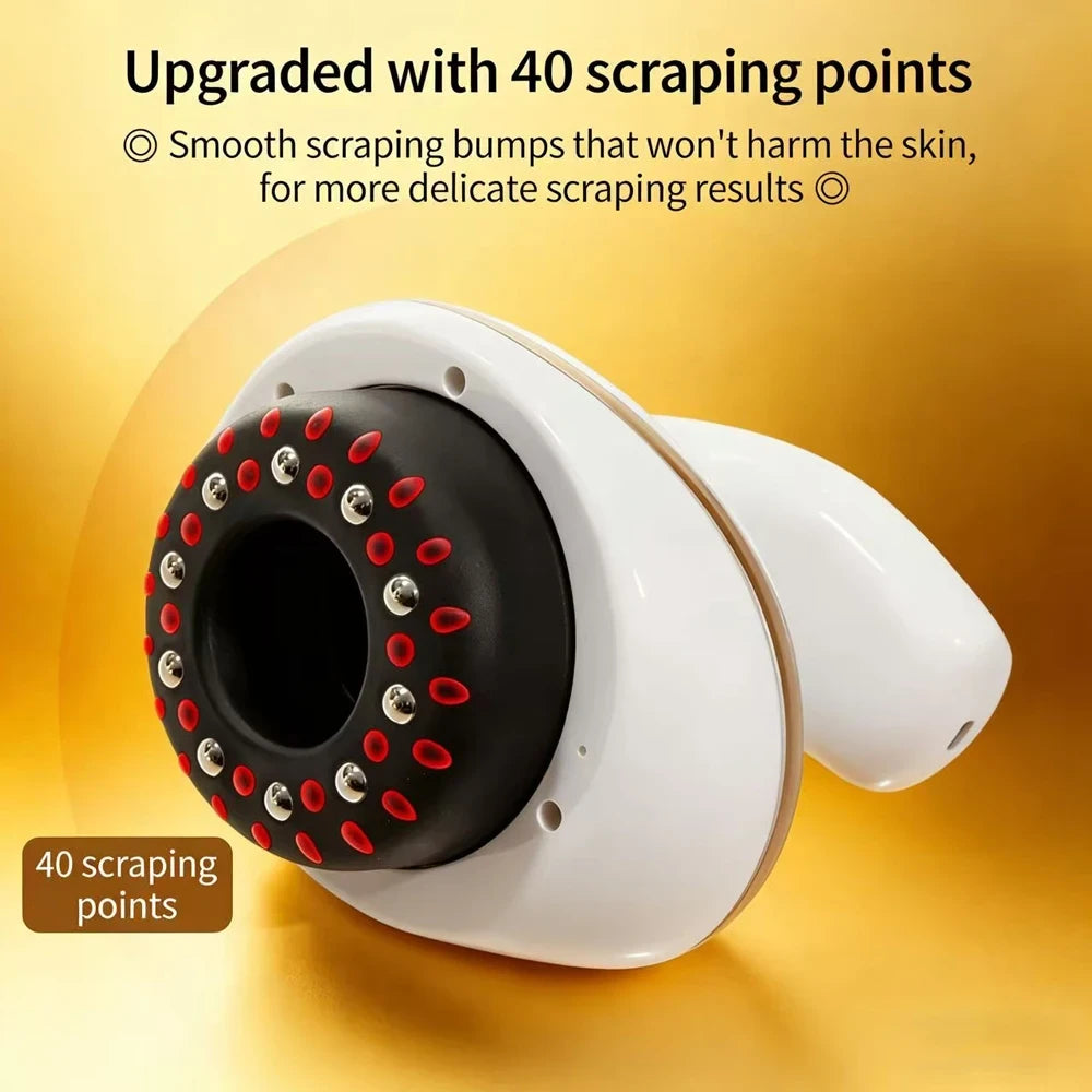 Heated Electric Cupping Massager with LED Light Therapy