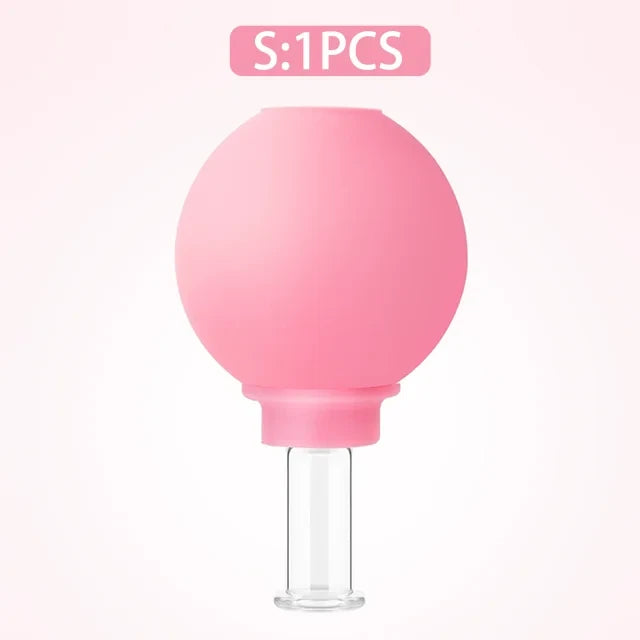Facial Lifting Vacuum Massage Cups — Glass Cupping Set