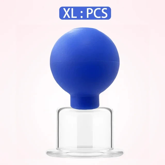 Facial Lifting Vacuum Massage Cups — Glass Cupping Set