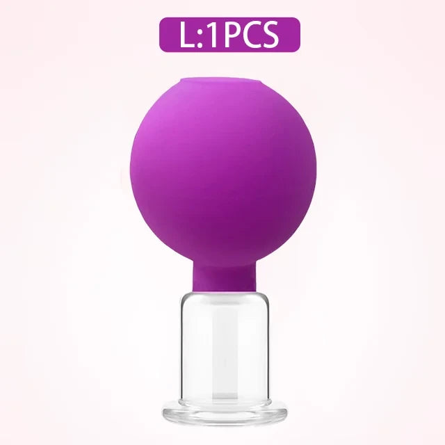 Facial Lifting Vacuum Massage Cups — Glass Cupping Set