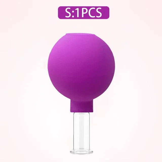 Facial Lifting Vacuum Massage Cups — Glass Cupping Set