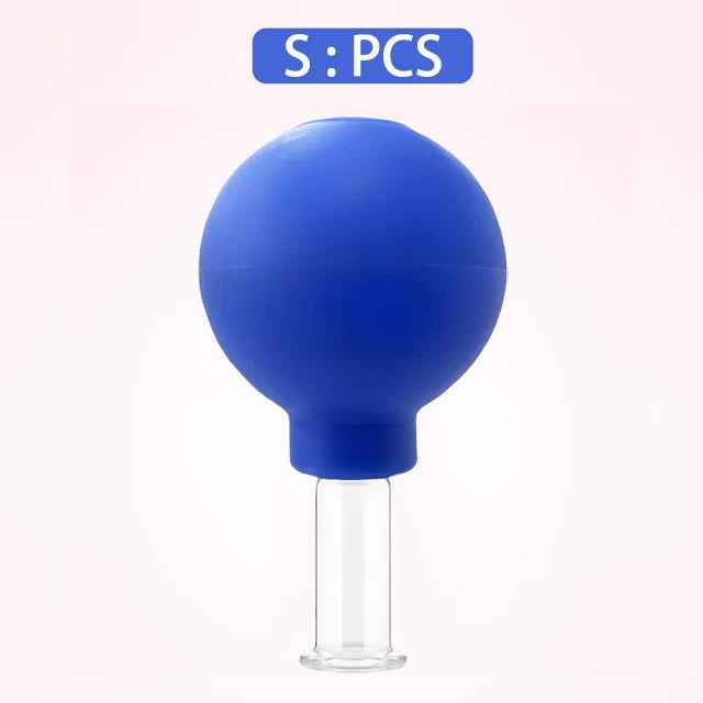 Facial Lifting Vacuum Massage Cups — Glass Cupping Set