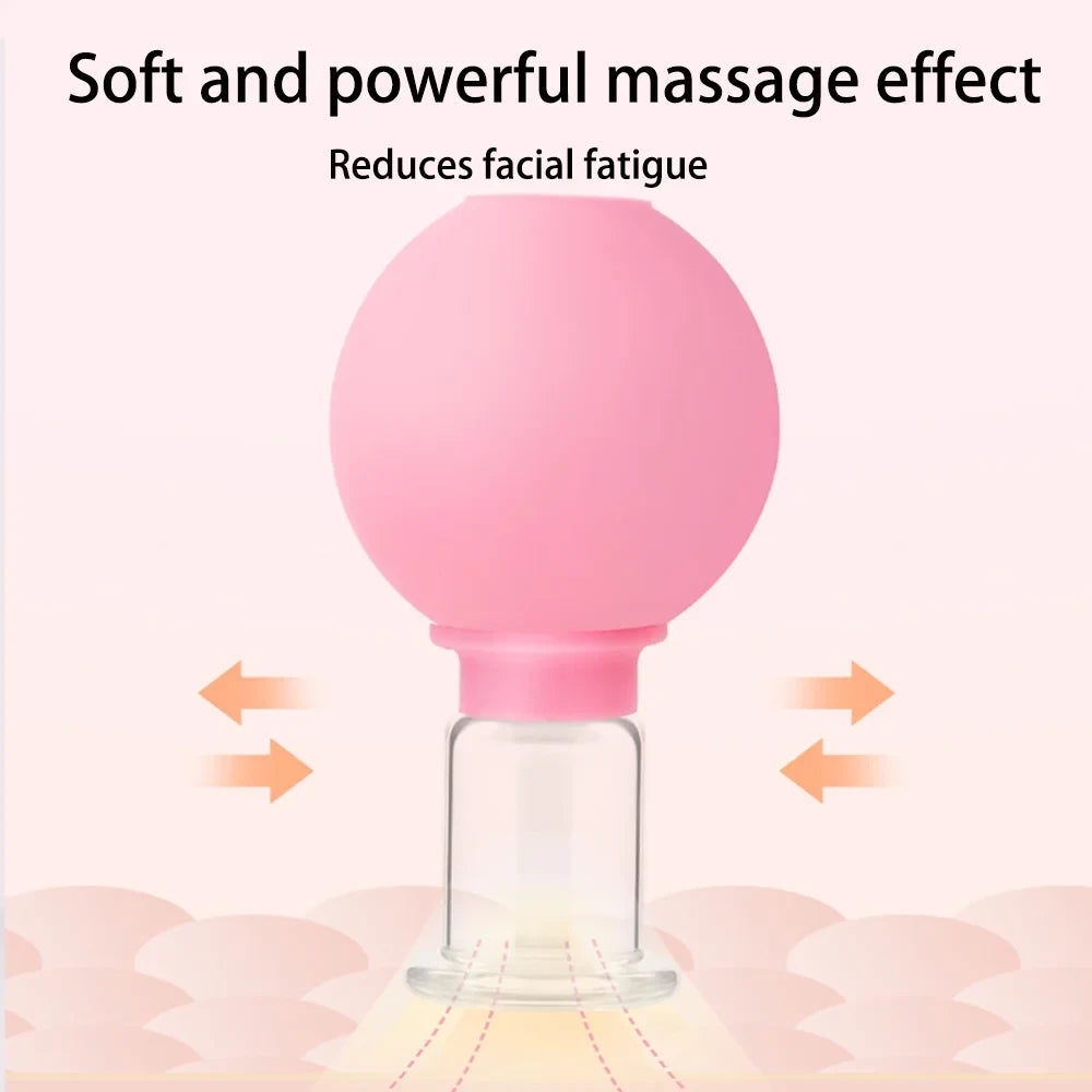 Facial Lifting Vacuum Massage Cups — Glass Cupping Set