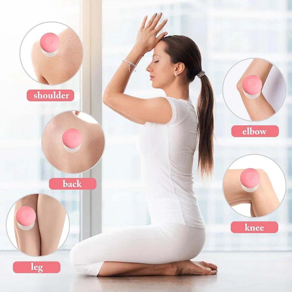 Facial Lifting Vacuum Massage Cups — Glass Cupping Set