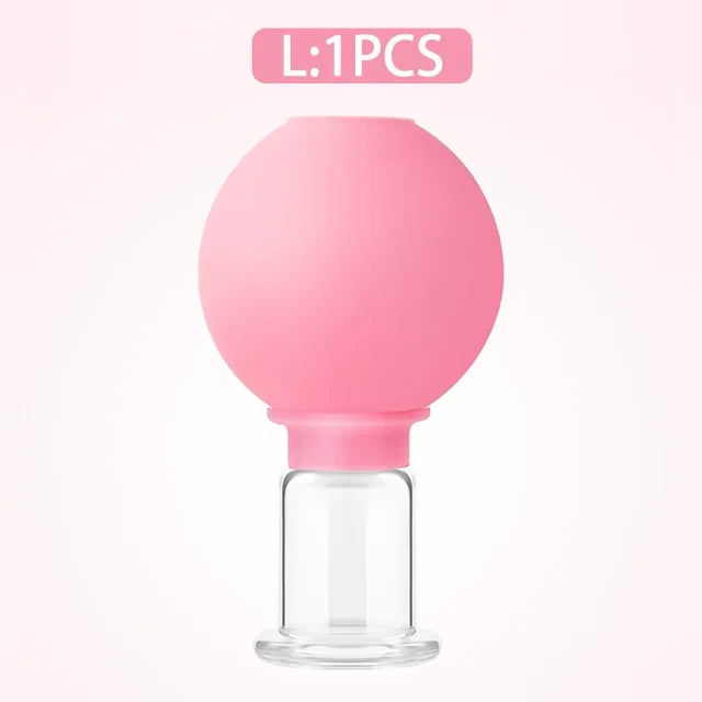 Facial Lifting Vacuum Massage Cups — Glass Cupping Set