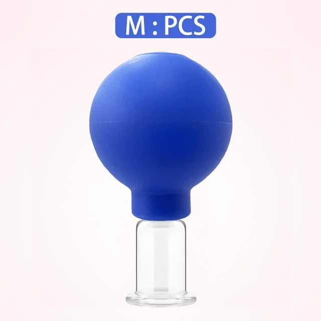Facial Lifting Vacuum Massage Cups — Glass Cupping Set