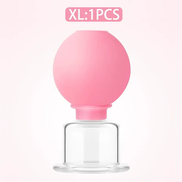 Facial Lifting Vacuum Massage Cups — Glass Cupping Set