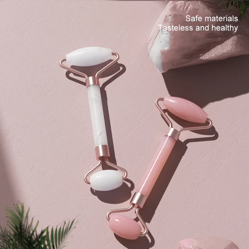 Resin Facial Massage Roller & Gua Sha Set
