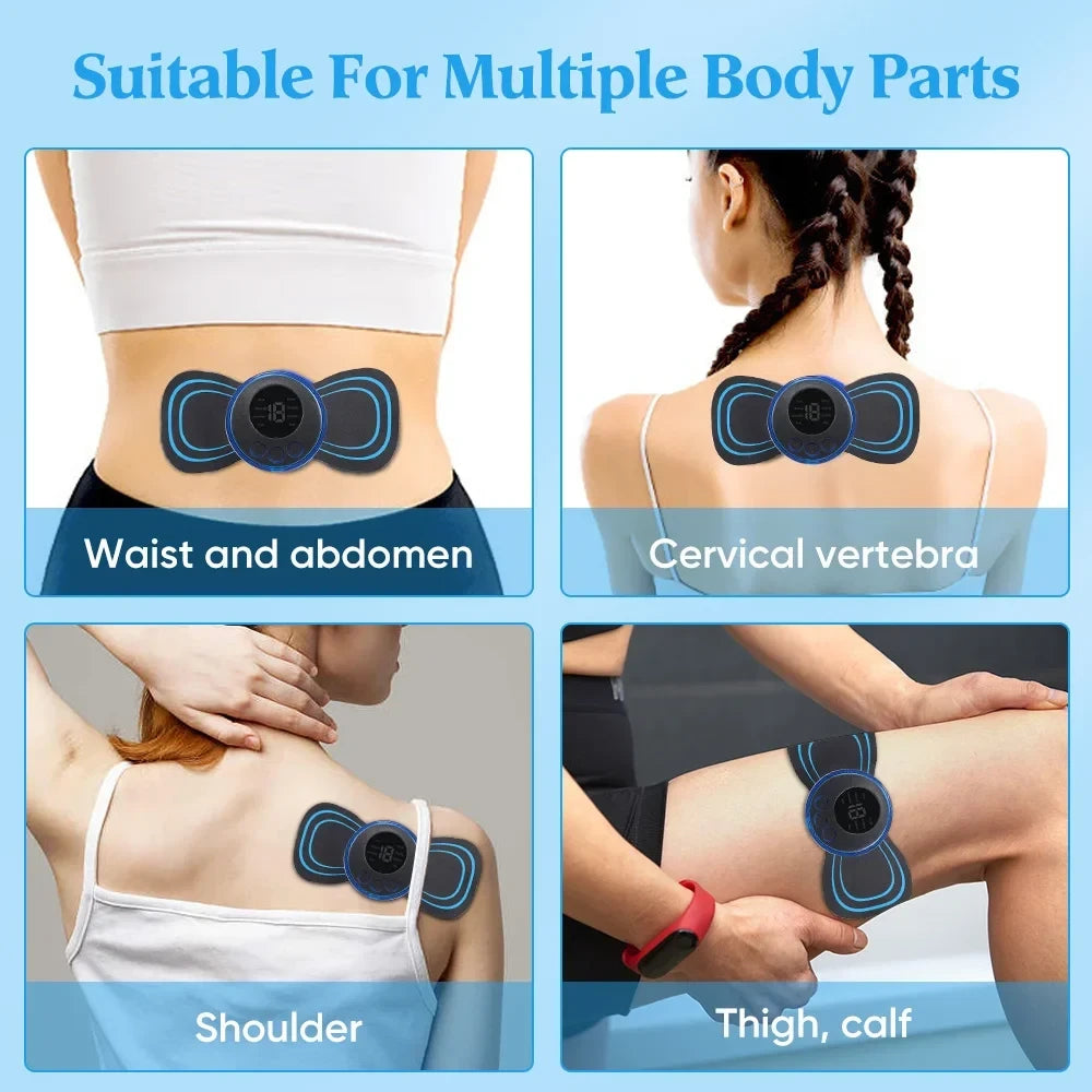 Portable EMS Muscle Massager | 8 Modes & 19 Intensity Levels