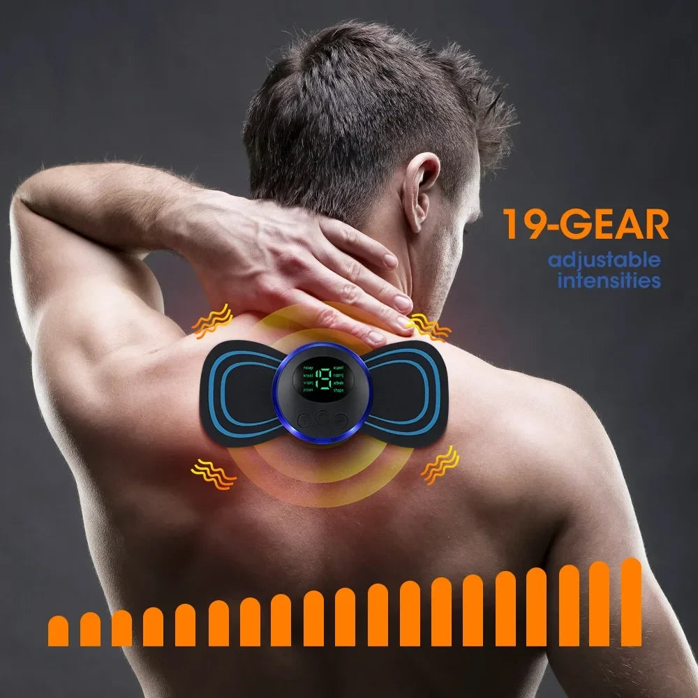 Portable EMS Muscle Massager | 8 Modes & 19 Intensity Levels