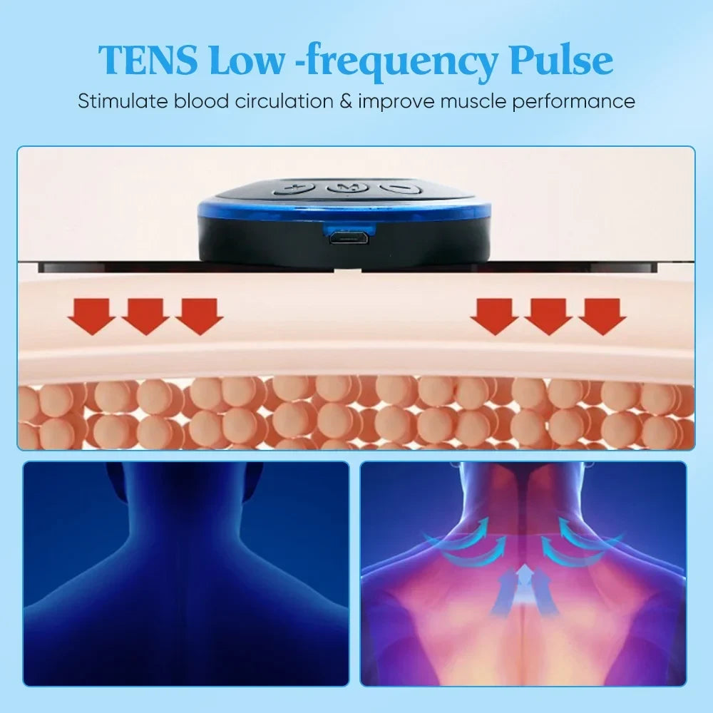 Portable EMS Muscle Massager | 8 Modes & 19 Intensity Levels