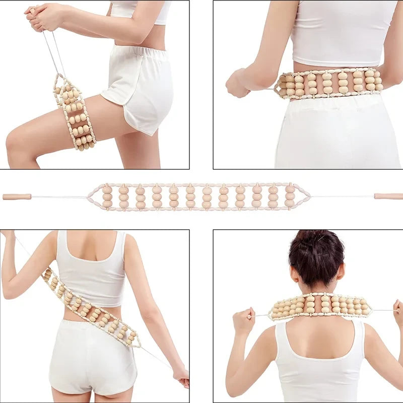 Wooden Maderotherapy Body Massage Tool Set