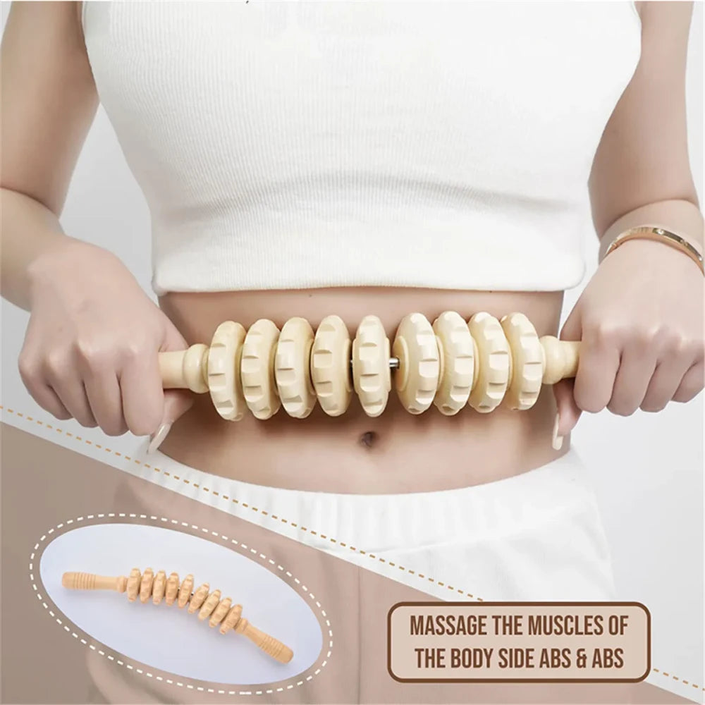 Wooden Maderotherapy Body Massage Tool Set
