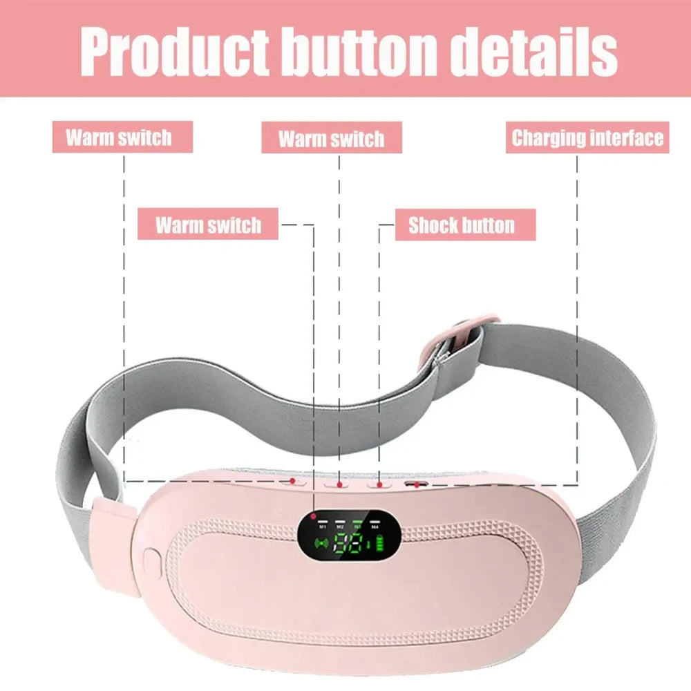 Wearable Heated Waist Massager | Period Cramp & Back Pain Relief