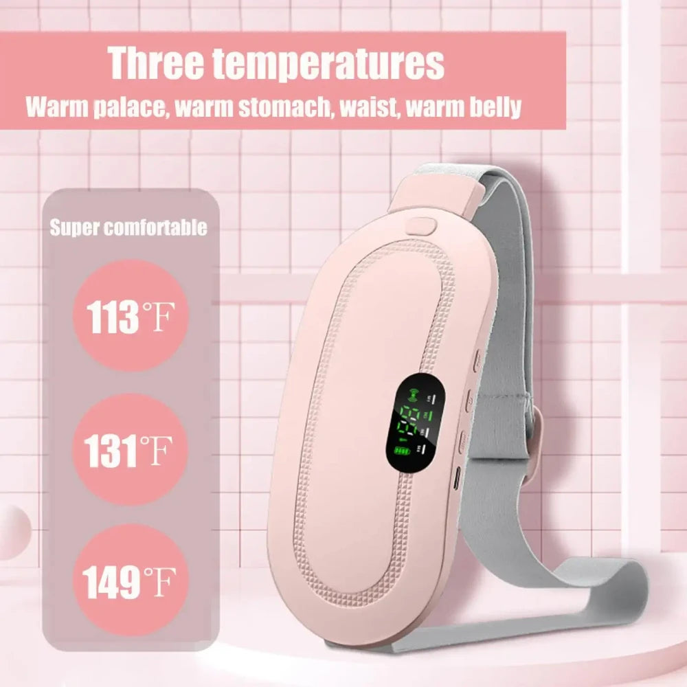 Wearable Heated Waist Massager | Period Cramp & Back Pain Relief