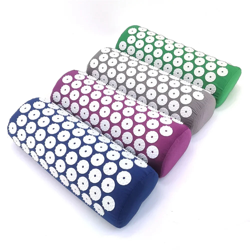 Acupressure Mat & Neck Pillow Set | Back Pain & Sleep Relief