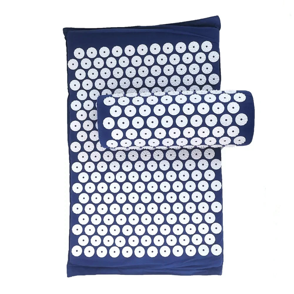 Acupressure Mat & Neck Pillow Set | Back Pain & Sleep Relief