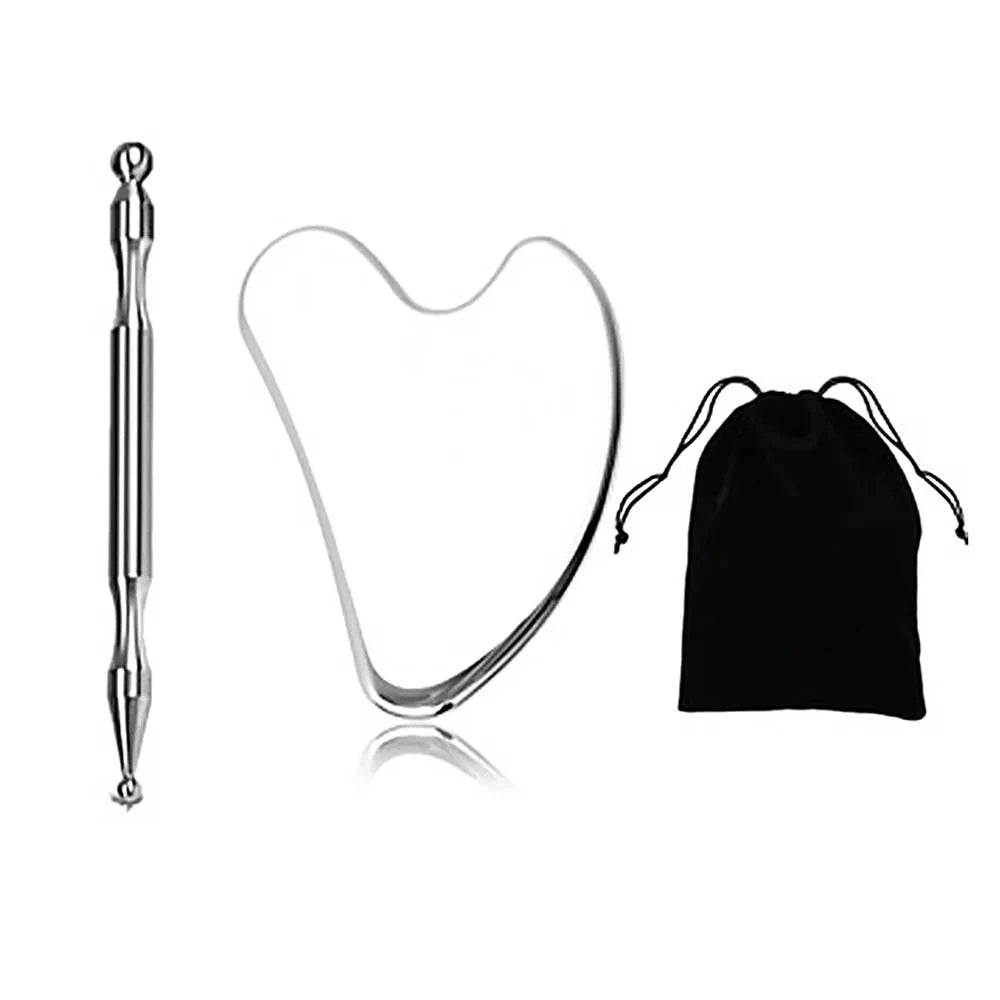 Stainless Steel Gua Sha Facial Scraper | Face Lift & Lymphatic Drainage
