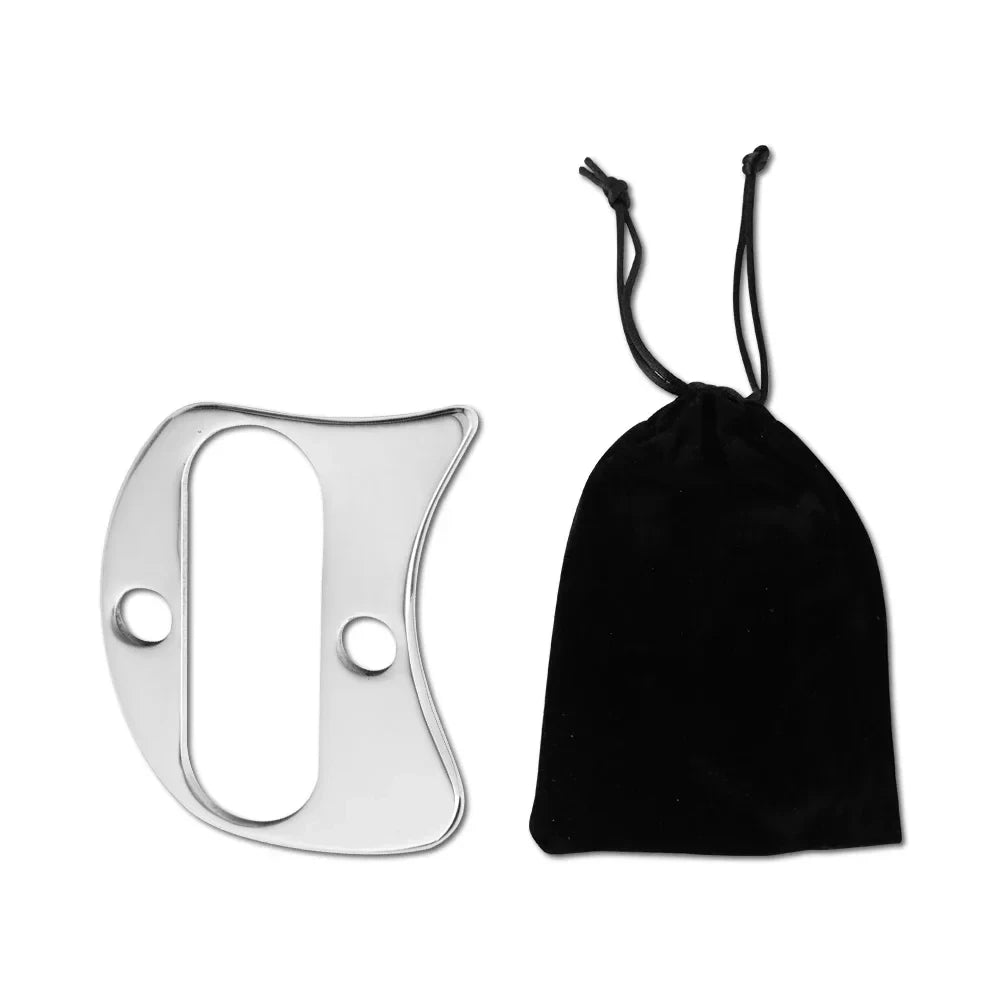 Stainless Steel Gua Sha Facial Scraper | Face Lift & Lymphatic Drainage