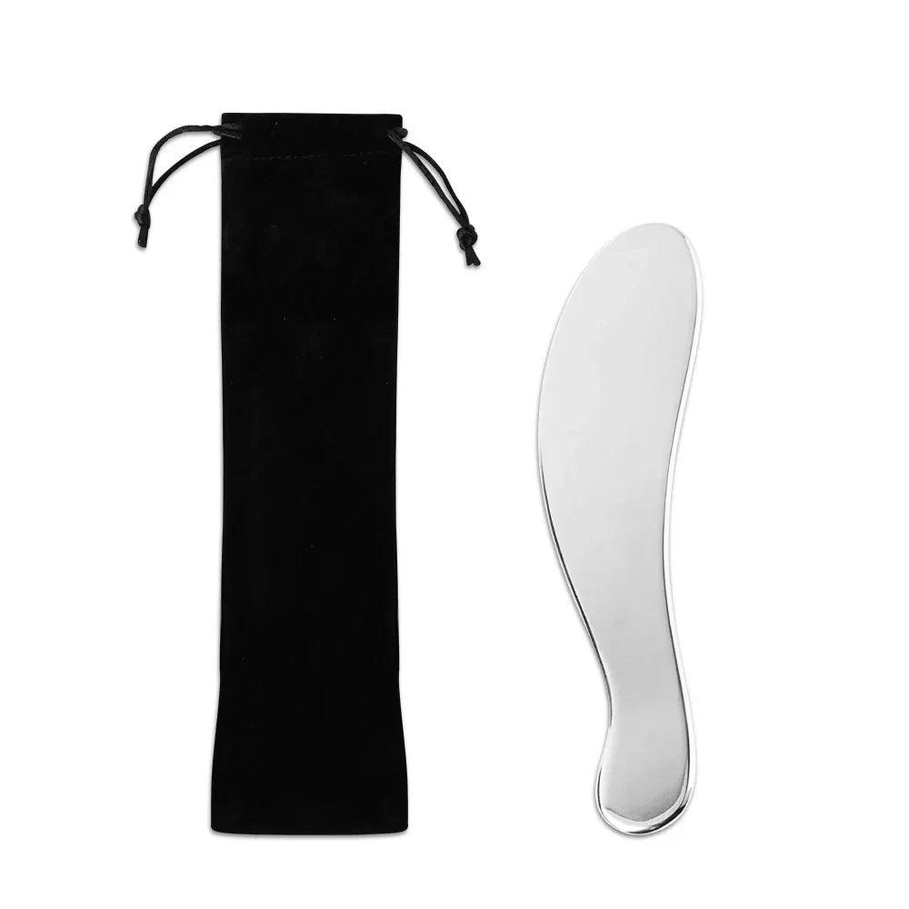 Stainless Steel Gua Sha Facial Scraper | Face Lift & Lymphatic Drainage