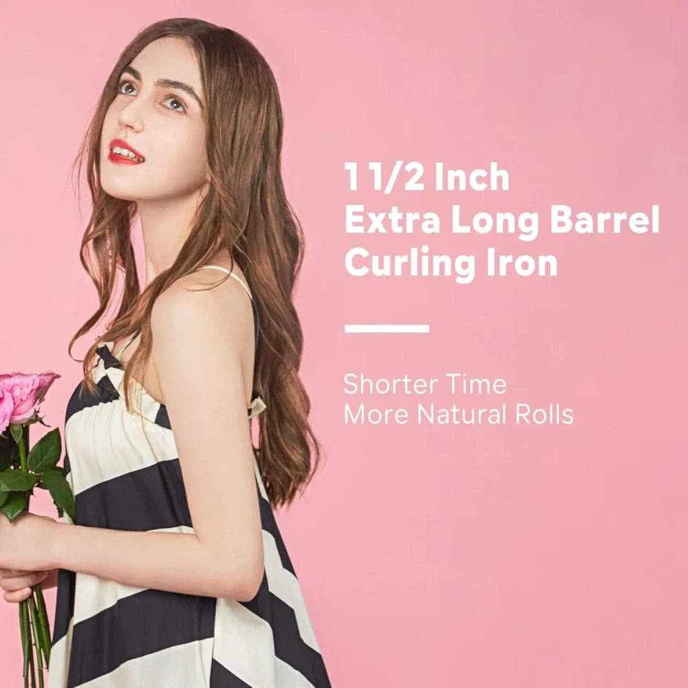 Extra Large Ionic Ceramic Curling Wand | Beachy Waves & Loose Curls