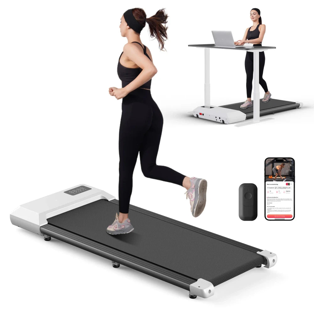 2-in-1 Under Desk Walking Pad & Running Machine