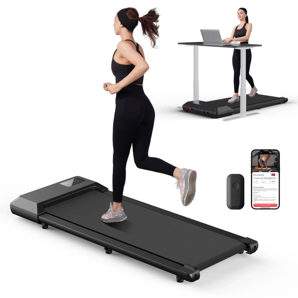 2-in-1 Under Desk Walking Pad & Running Machine