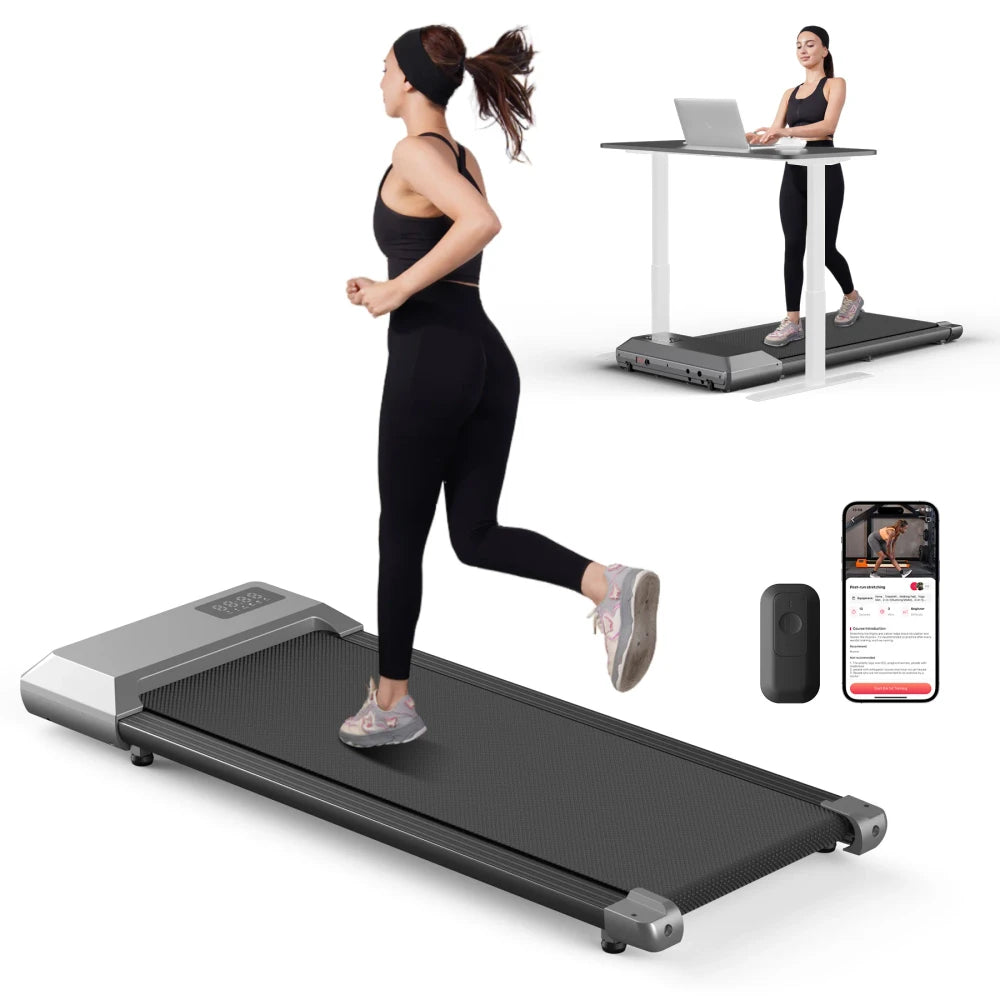 2-in-1 Under Desk Walking Pad & Running Machine