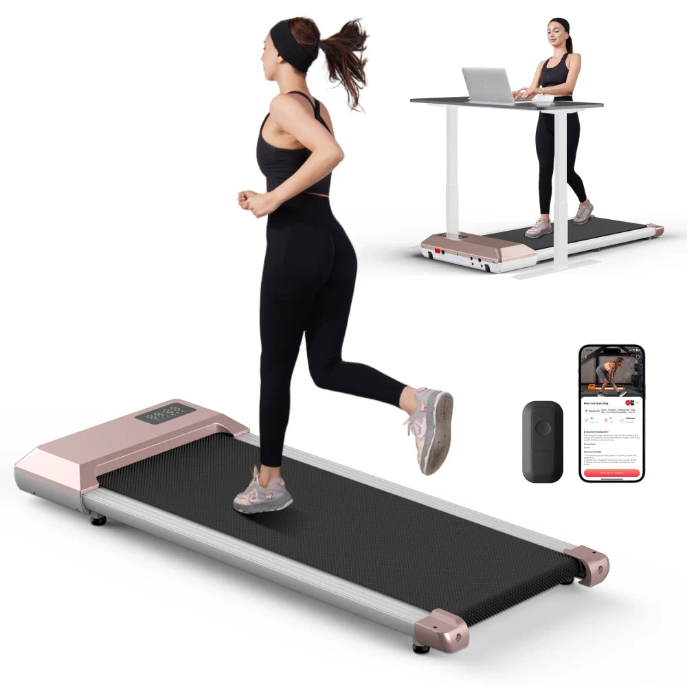 2-in-1 Under Desk Walking Pad & Running Machine