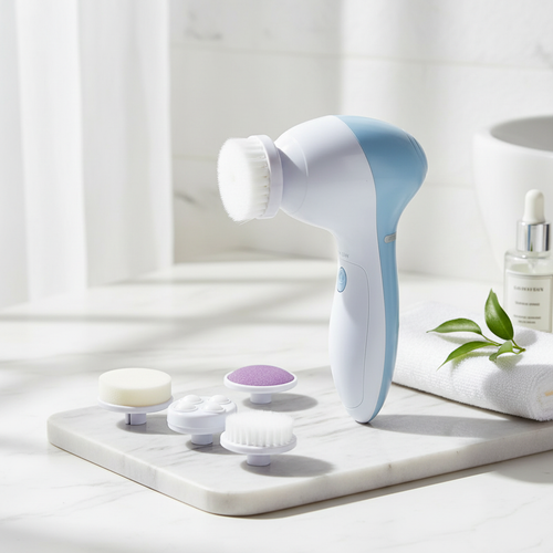 5-in-1 Electric Facial Cleansing Brush - Luxe Lifestyle