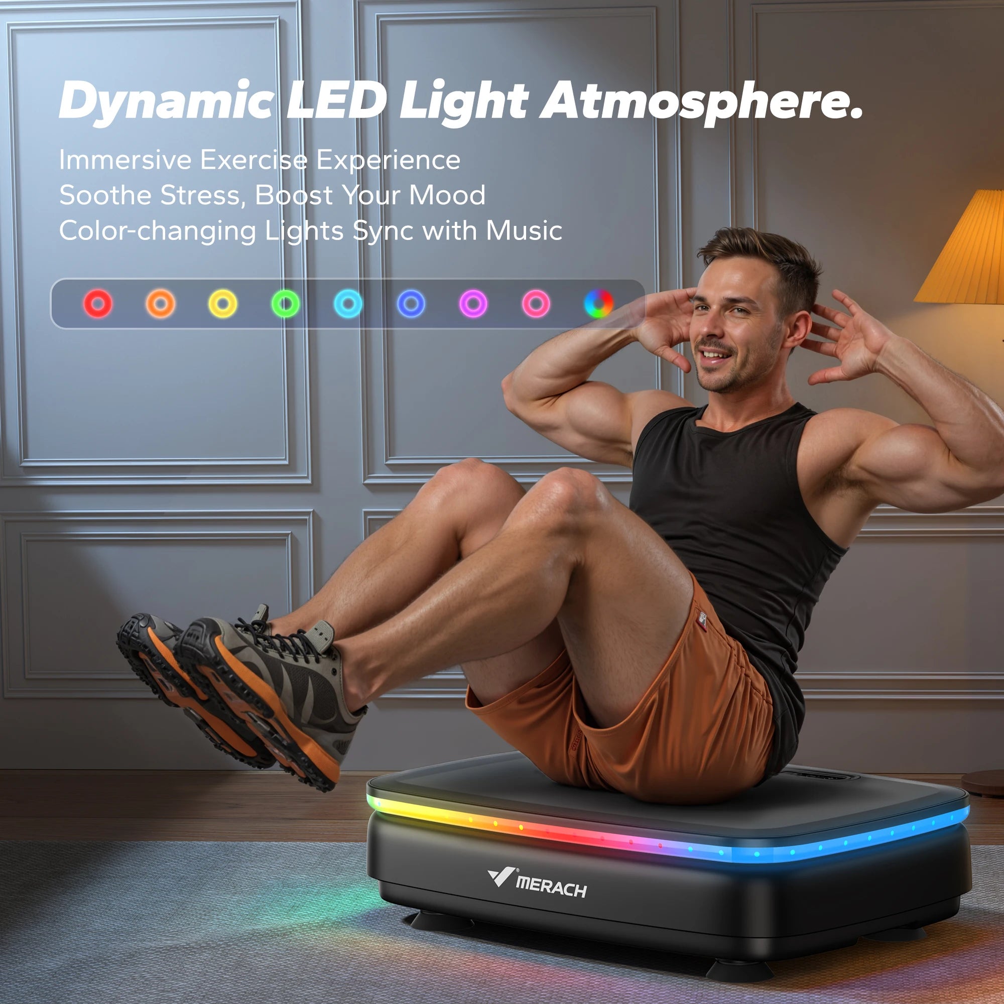 Vibration Plate – Whole Body Fitness Machine with Bluetooth & LED Lights | Own Your Glow
