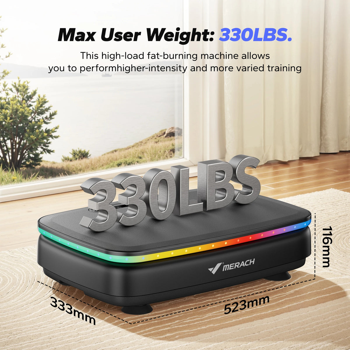 Vibration Plate – Whole Body Fitness Machine with Bluetooth & LED Lights | Own Your Glow