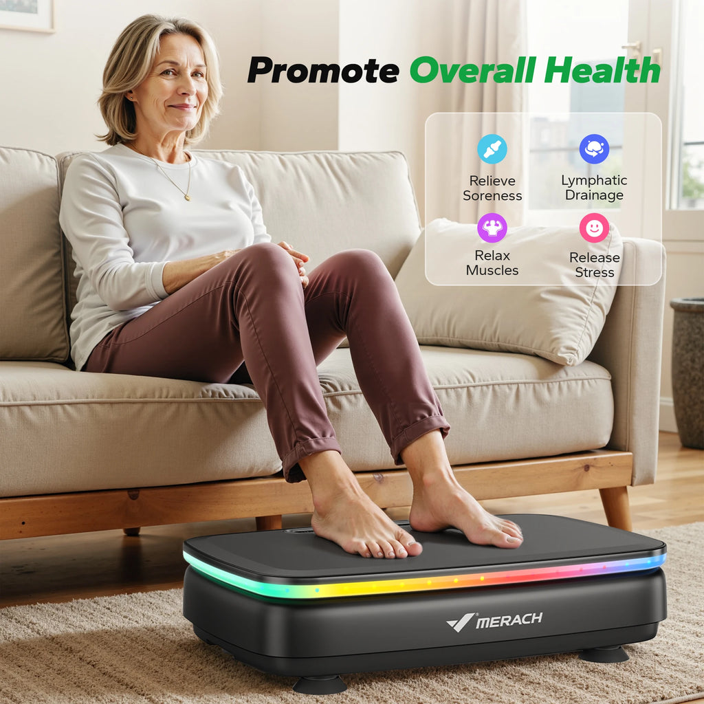 Vibration Plate – Whole Body Fitness Machine with Bluetooth & LED Lights | Own Your Glow