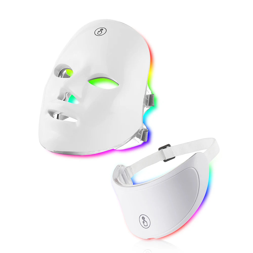 LED Light Therapy Face & Neck Mask – 7-Color Anti-Aging Device | Own Your Glow