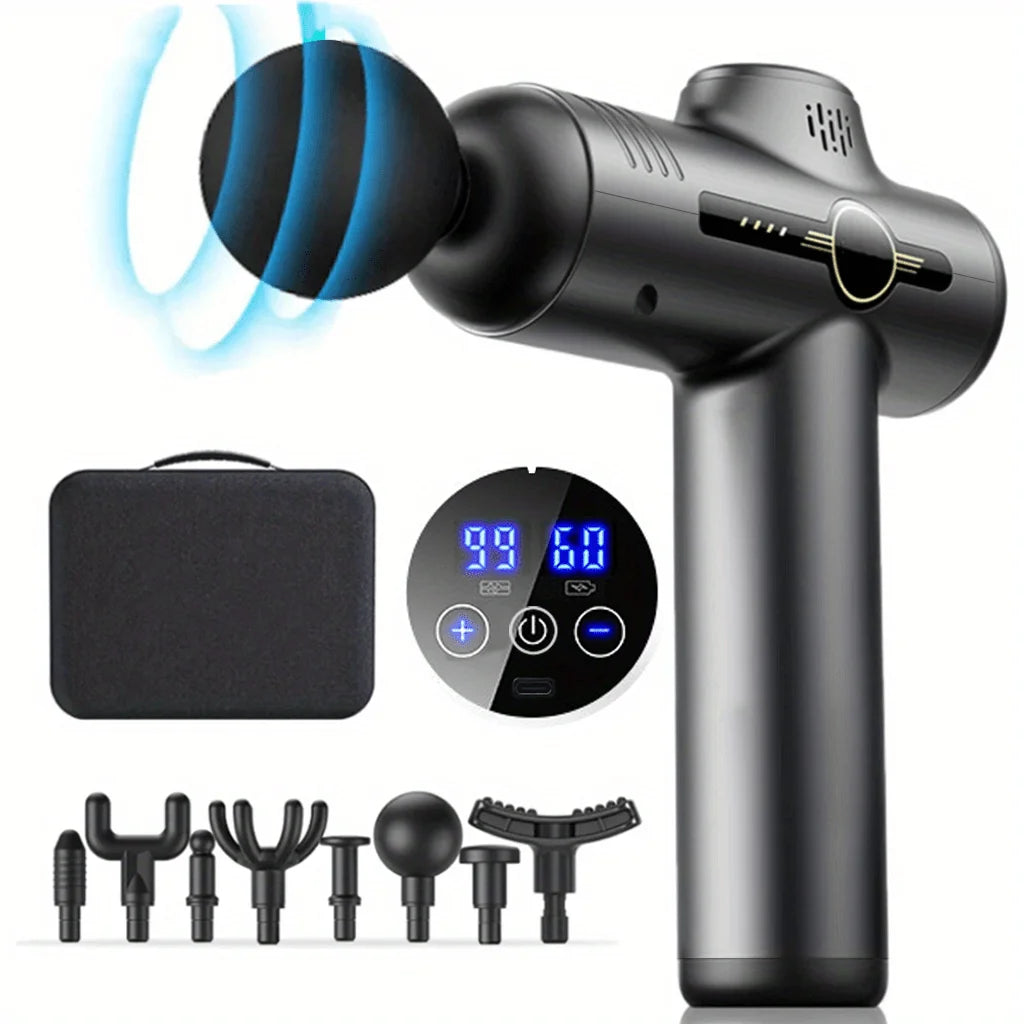 Deep Tissue Massage Gun – Quiet 99-Level Percussion Muscle Massager | Own Your Glow