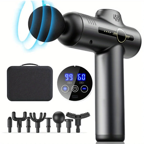 Deep Tissue Massage Gun – Quiet 99-Level Percussion Muscle Massager | Own Your Glow