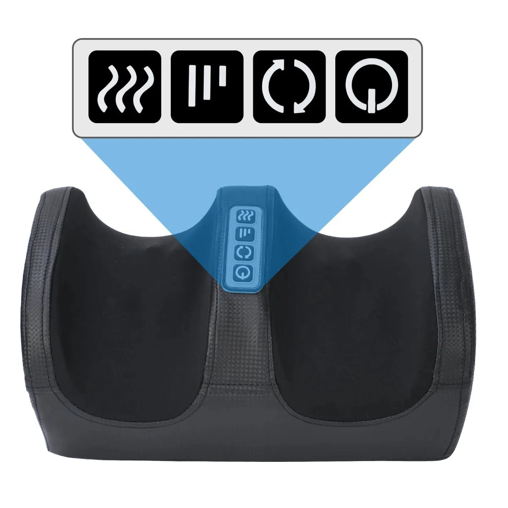 Electric Foot Massager – Shiatsu Kneading Deep Tissue Roller with Heat | Own Your Glow