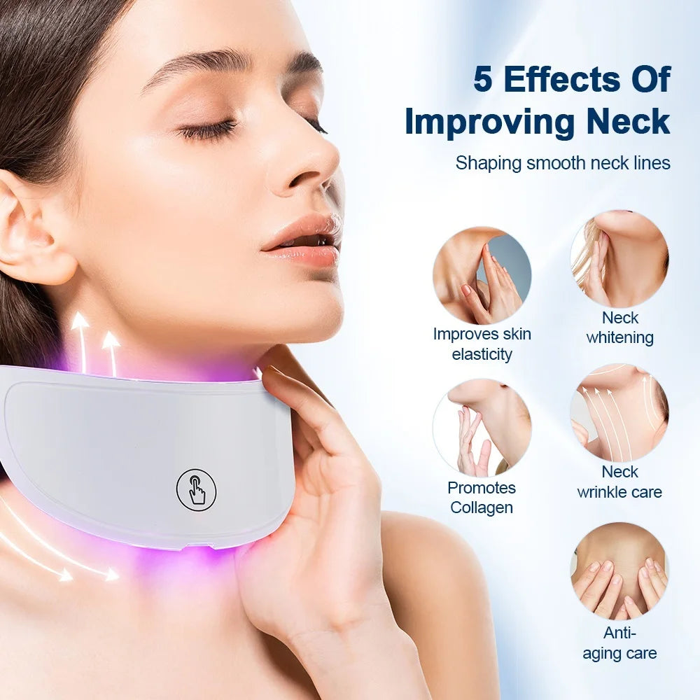LED Light Therapy Face & Neck Mask – 7-Color Anti-Aging Device | Own Your Glow